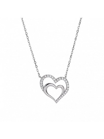Stříbrný Pure Love náhrdelník