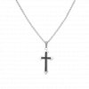 Pánský náhrdelník s černým křížem