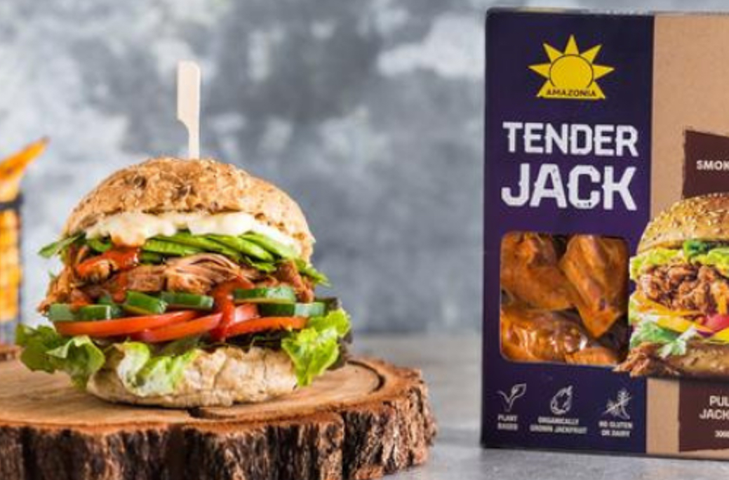 Jackfruit Burger se sladkými bramborami