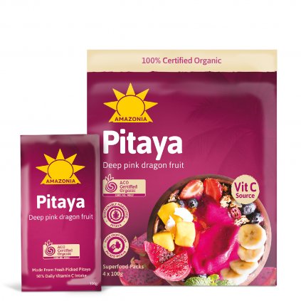 Pitaya Pouch+Sachet 4x100g FRONT WEB