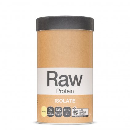 Raw Protein Isolate Vanilla 500g FRONT WEB