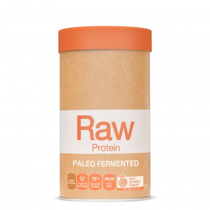 Raw Protein Paleo Fermented Salted caramel 500g FRONT WEB