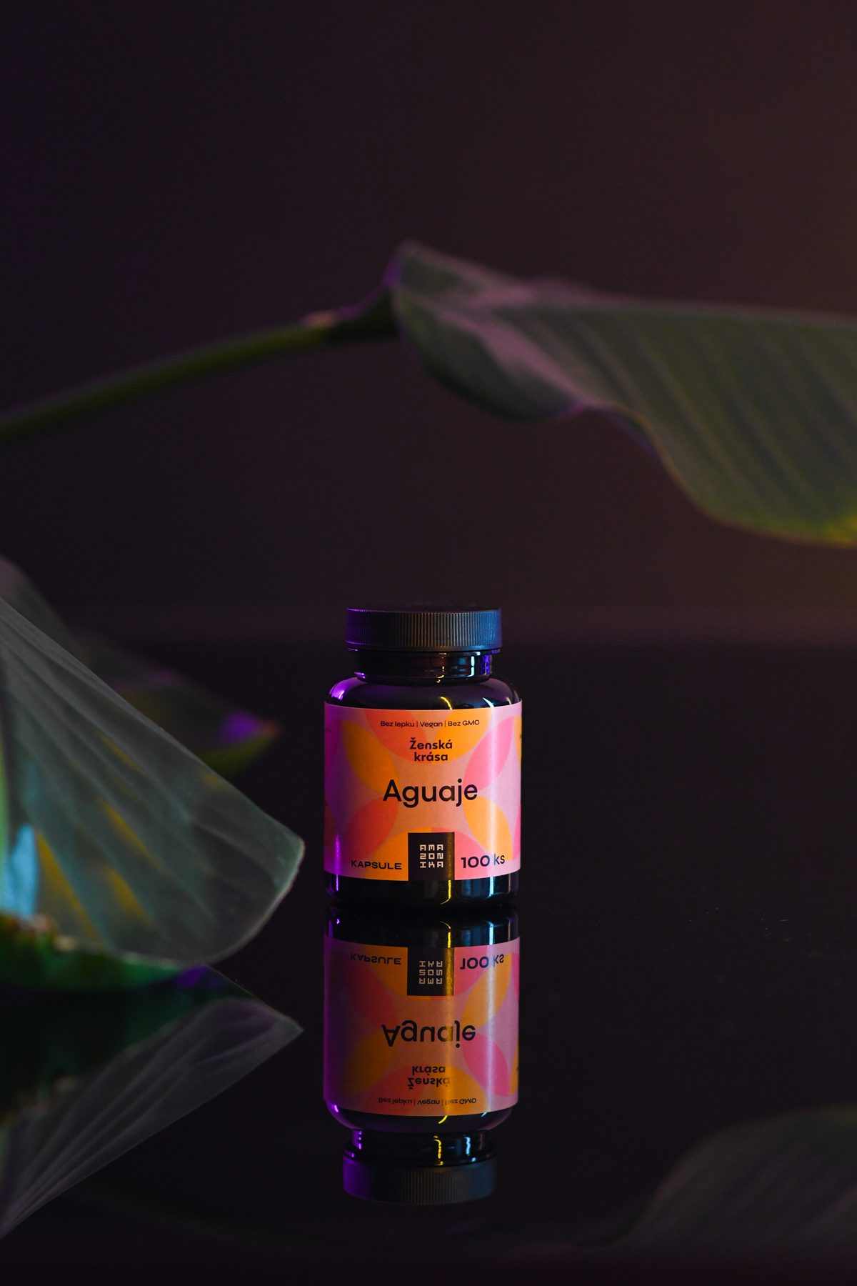 Aguaje kapsule Amazonika – Ženská krása, balenie 100 kapsúl