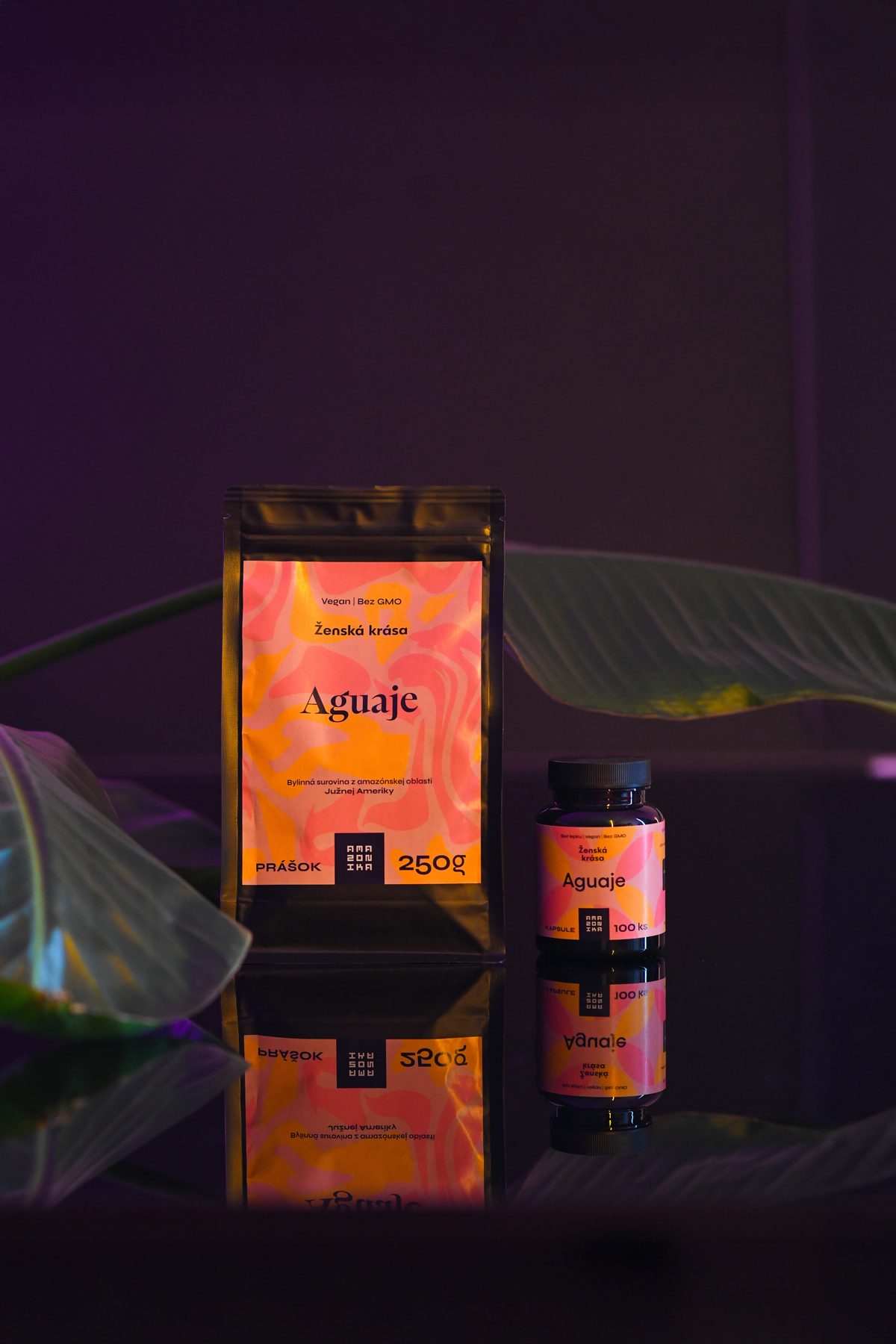Aguaje SET Amazonika – prášok 250 g a kapsule 100 ks, Ženská krása