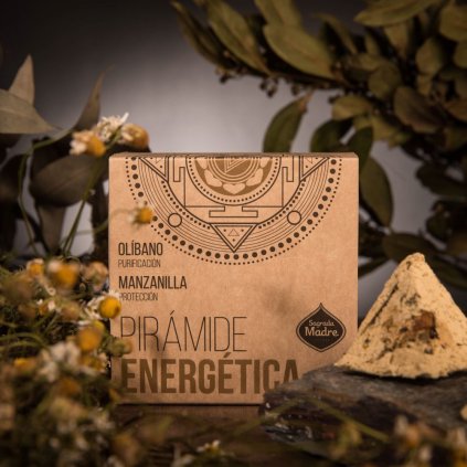 Vykuřovací vonná energetická pyramida Sagrada Madre kadidlo a heřmánek hlavní foto