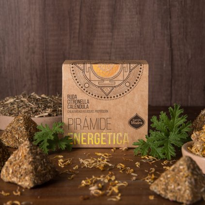 Vykuřovací energetická pyramida Sagrada Madre citronela routa měsíček - hlavní foto