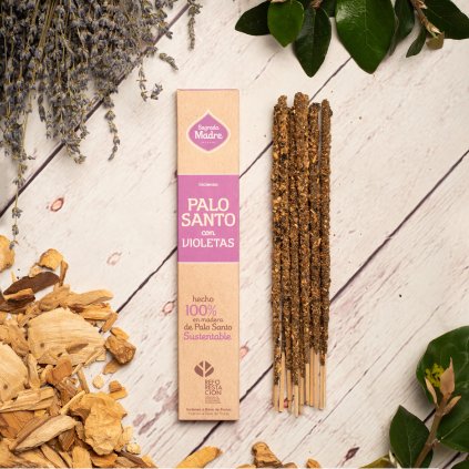 Vonné tyčinky Sagrada Madre Palo Santo fialky