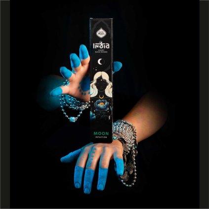 Vonné tyčinky INDIA Black Sagrada Madre - MĚSÍC - Intuice