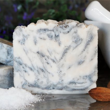 Magnéziové mýdlo – ručně vyráběné detoxikační přírodní mýdlo s epsomskou solí, bahnem z Mrtvého moře a charcoal