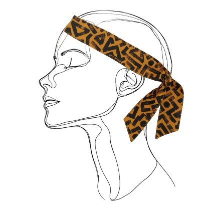 Zavazovací čelenka MindBand s geometrickým vzorem