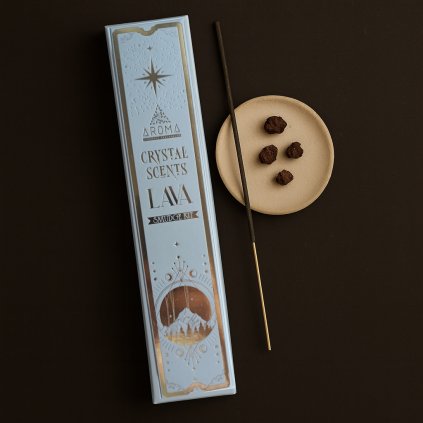 Vonné tyčinky Aroma Crystal Láva Masala – přírodní vonné tyčinky s kamínky lávy