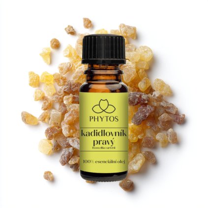 Esenciální olej Kadidlovník pravý – přírodní 100% olej Boswellia carterii z Ománu podporující klid, harmonii a meditaci.