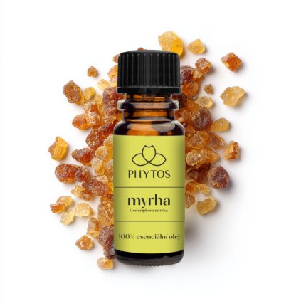 Esenciální olej Myrha – přírodní olej Commiphora myrrha pro meditaci a klid.
