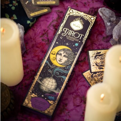 Vonné tyčinky Sagrada Madre Tarot - Nag Champa & Kadidlo – očistná a zklidňující vůně