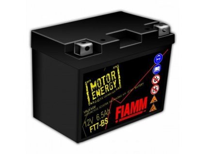 Motobaterie FIAMM AGM FT7-BS 12V 6,5Ah (150x65x93) 50701