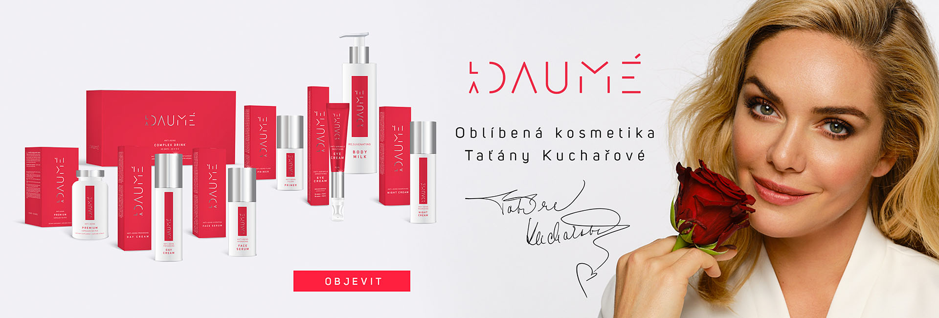 La Daumé luxusní česká anti-aging kosmetika milovaná Taťánou Kuchařovou