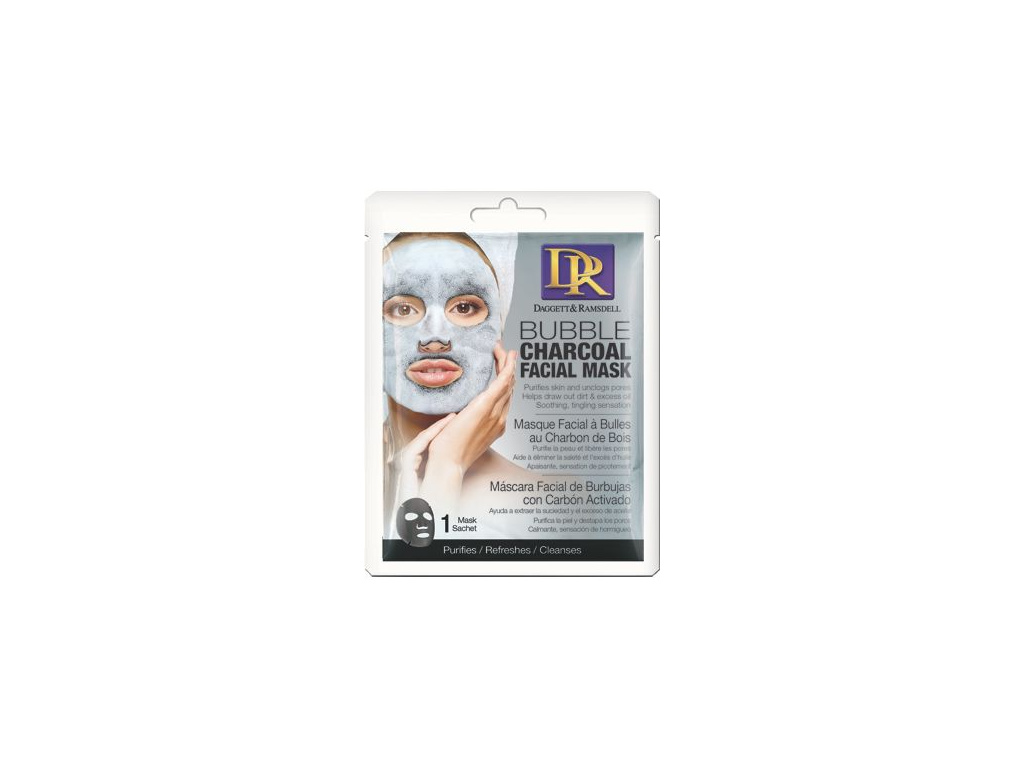 Daggett & Ramsdell Charcoal facial mask - Bublinková černá maska na černé tečky s aktivním uhlím