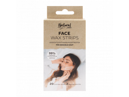 ANDMETICS voskové depilační pásky na obličej NATURAL FACE, 20 ks