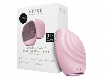 Čisticí sonický kartáček na obličej 5v1us pink product packaging