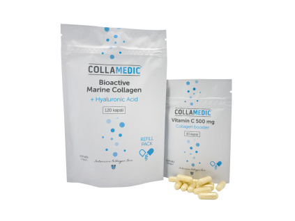 COLLAMEDIC kolagen kapsle s kyselinou hyaluronovou refill, 120 ks