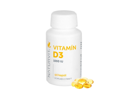 Naturvit Vitamín D3 - 1.000 IU, 90 ks