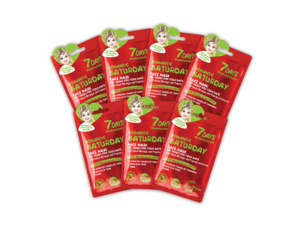 7DAYS Sada – Romantic Saturday - plátýnkové masky na obličej, 7 ks