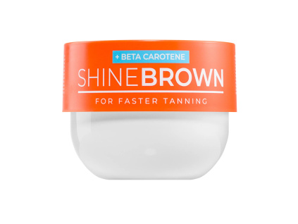 BYROKKO urychlovač opálení – Shine brown beta Carotene cream, 200 ml