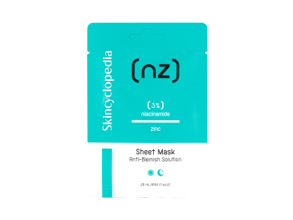 SKINCYCLOPEDIA plátýnková maska, niacinamid 3% zinek, 20 ml