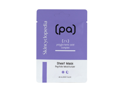 SKINCYCLOPEDIA plátýnková maska, kyselina polyglutamová, 20 ml