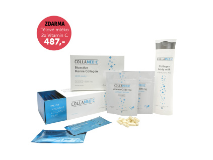 COLLAMEDIC set – 2 ks kolagen nápoje 5000 mg, 60 ks + Tělové mléko ZDARMA