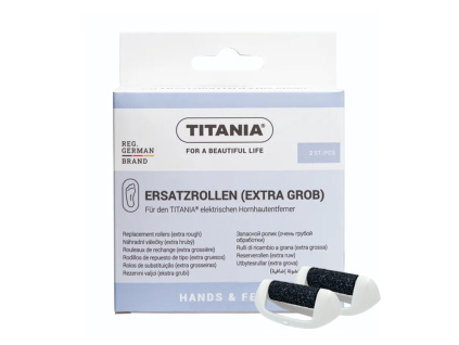 TITANIA extra hrubé nástavce k elektrické brusce na paty, 2 ks