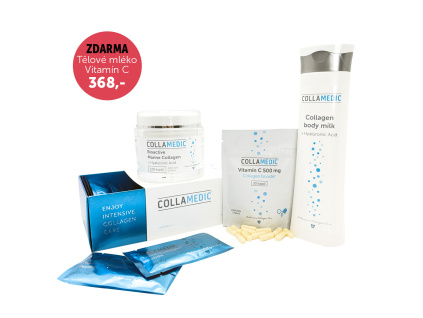 COLLAMEDIC set – kolagen a kyselina hyaluronová + Tělové mléko ZDARMA