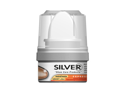 SILVER krém na boty s aplikátorem - bezbarvý, 50 ml