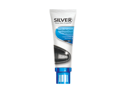 SILVER Int. Waxed Leather Cream  Black - krém na boty černý tuba, 75 ml