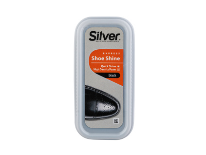 SILVER Express čisticí a samolešticí houbička se zásobníkem černá, 6 ml