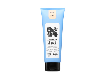 YOPE Wood gel a šampon 2 v 1, 250 ml