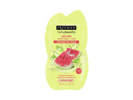 FREEMAN Zklidňující gelová maska s melounem a aloe - sašetka, 15 ml