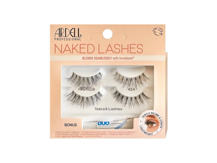 ARDELL Naked lashes black 424+lepidlo, 2 ks