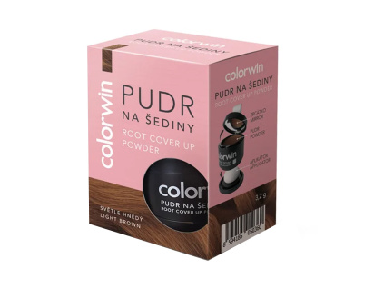 Colorwin pudr na šediny a objem - světle hnědý, 3,2 g