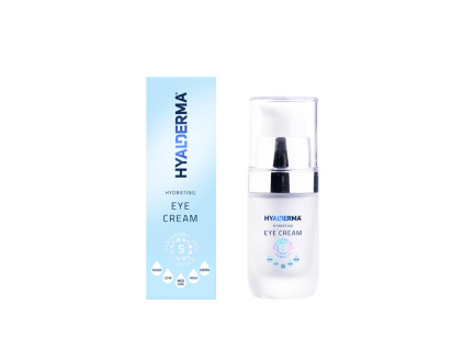 HYALDERMA Hydratační oční krém s kyselinou hyaluronovou, 15 ml