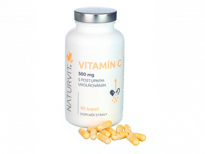 NATURVIT Vitamín C 500 mg, 90 ks