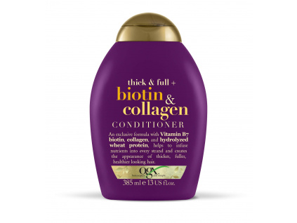 OGX Biotin Collagen kondicionér na jemné vlasy pro větší objem 385 ml