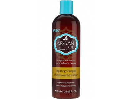 HASK revitalizační šampon na poškozené vlasy a roztřepené konečky s arganovým olejem 355ml
