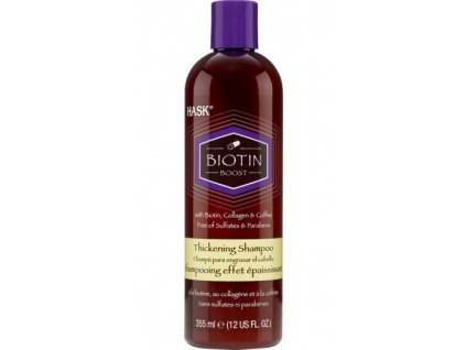 HASK Biotin Boost posilující šampon pro objem vlasů s kolagenem a kávou 355 ml