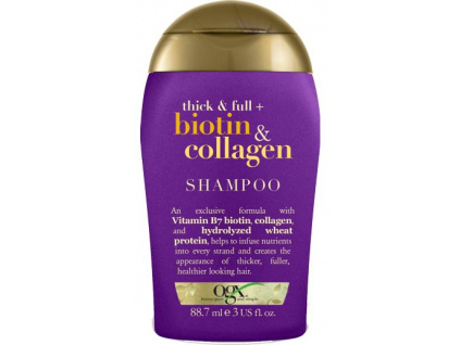 OGX  Biotin Collagen MINI šampon na objem vlasů 88 ml