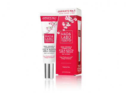 HADA LABO TOKYO RED LINE 40+ Deep wrinkle corrector eye & mouth cream - korektor oči-ústa 15 ml