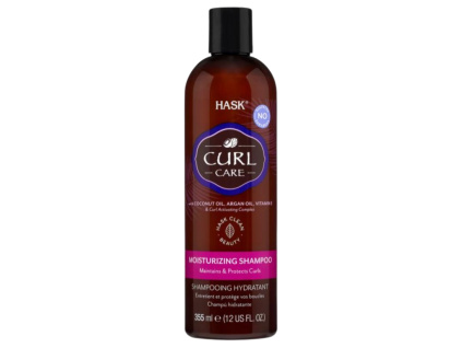 HASK Curl Care hydratační šampon pro vlnité a kudrnaté vlasy s kokosovým a arganovým olejem 355 ml