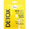 7DAYS Sada DETOX, plátýnkové masky na obličej, 3 ks (49 Kč/ZDARMA při nákupu nad 1000 Kč)