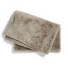 fluffy plaid taupe a03