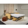 Sleepy bedsofa 140cm wide arm, Velvety Mustard, extended